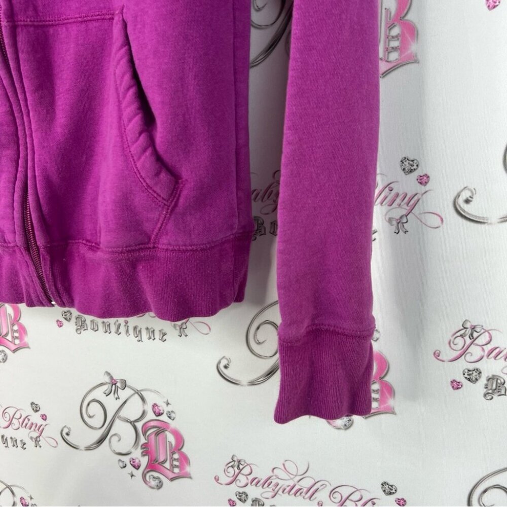 GAP sweater hoodie shiny logo purple Kids Magenta Hoodie - Picture 5 of 7